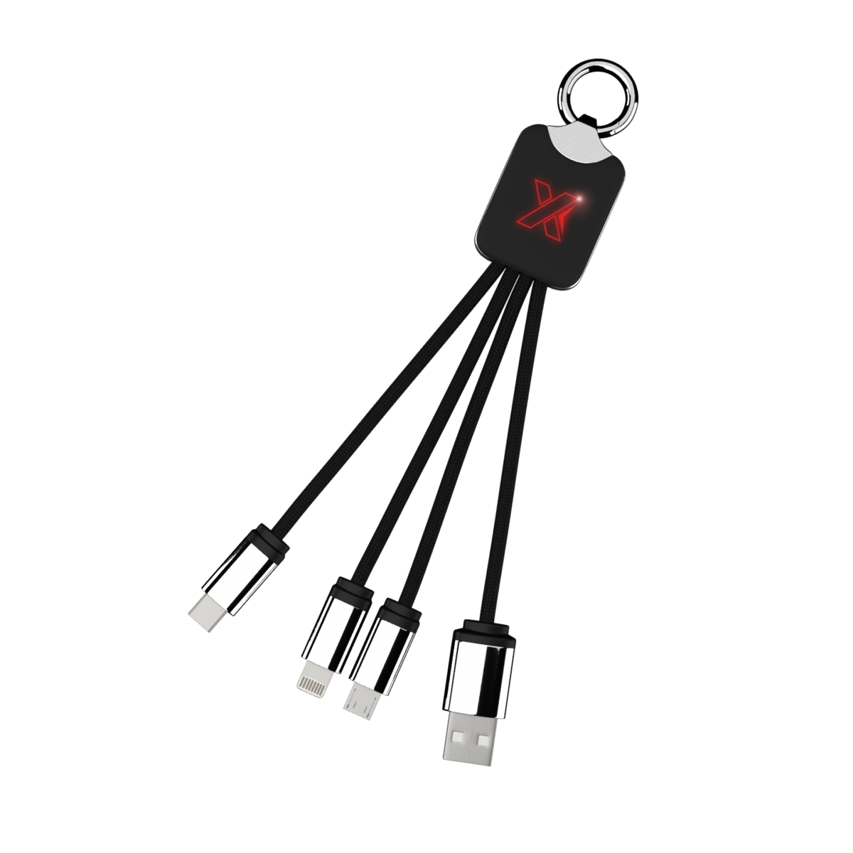 Câble au logo lumineux Quatro Light _Rouge
