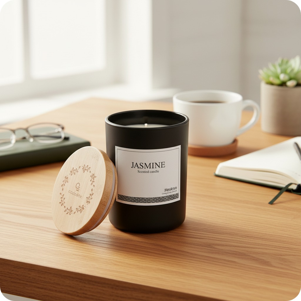 Bougie parfumée en verre et bambou Ukiyo_00