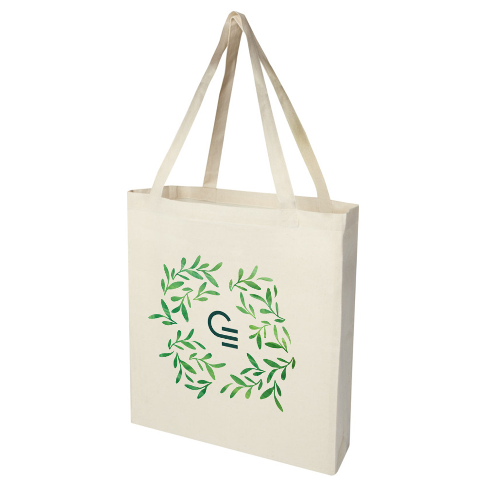 Sac shopping en coton recyclé certifié Madras 140 g_1