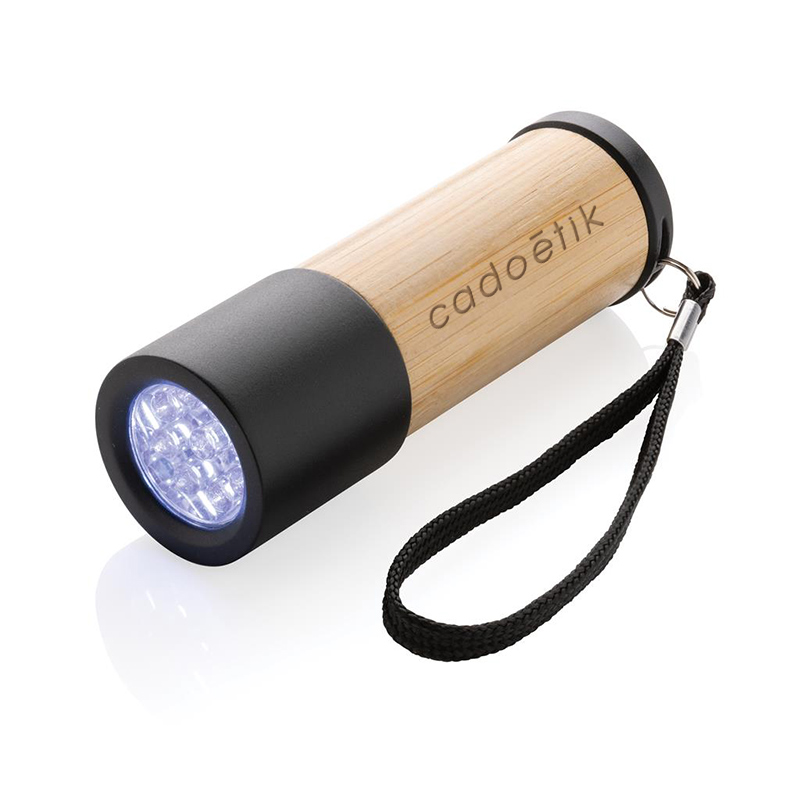Lampe torche en bambou et en plastique recyclé certifiés Licht_1