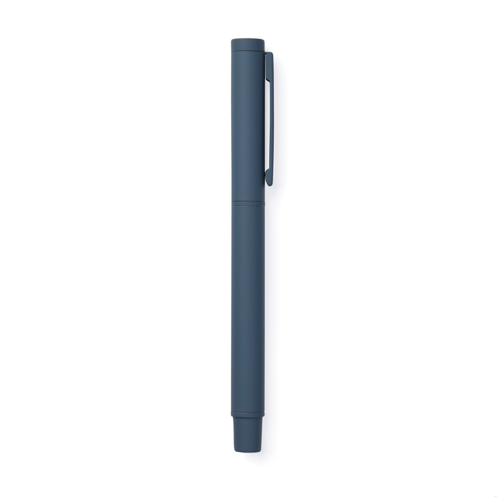 Stylo bille en inox recyclé certifié Vinga Baltimore_Bleu marine