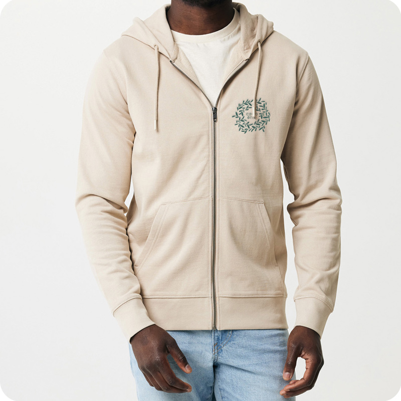 Sweat zippé à capuche unisexe en coton bio et recyclé Iqoniq Abisko 340 g_0