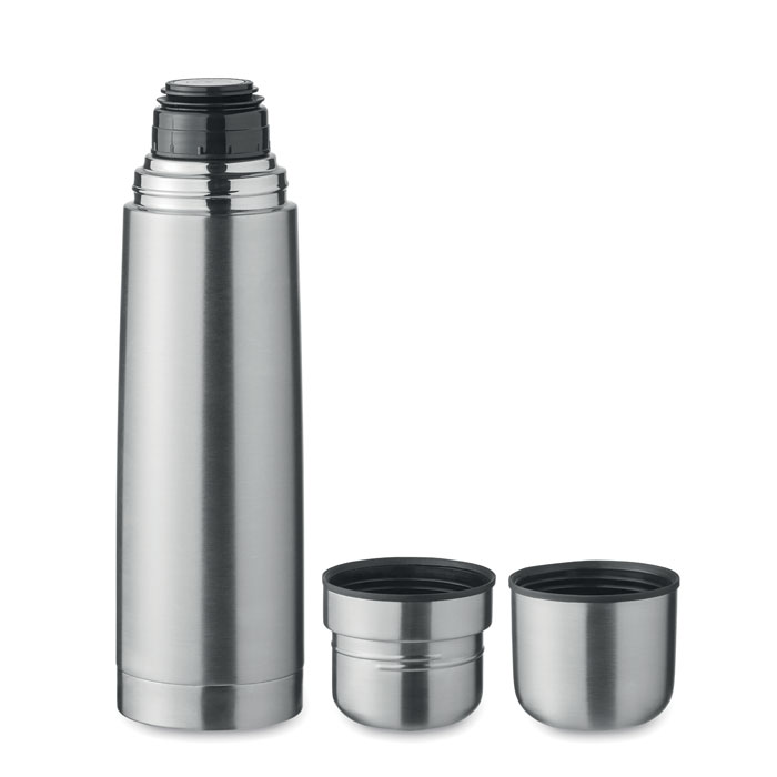 Bouteille isotherme en inox recyclé Bussloo 750 mL_Argent mat