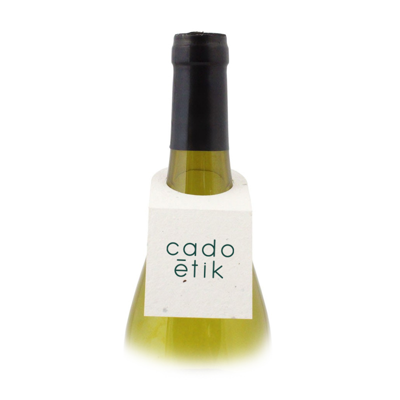 Collerette pour bouteille en papier à graines personnalisable 200 g_01