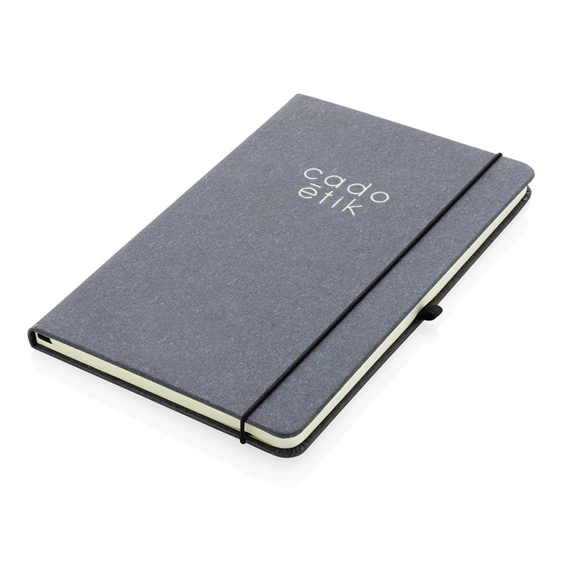 Carnet A5 rigide en cuir et papier recyclés Ili_1