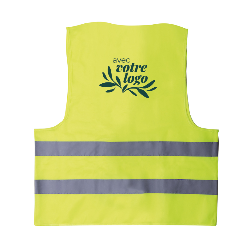Gilet réfléchissant à haute visibilité en polyester recyclé rPET Safrox_02