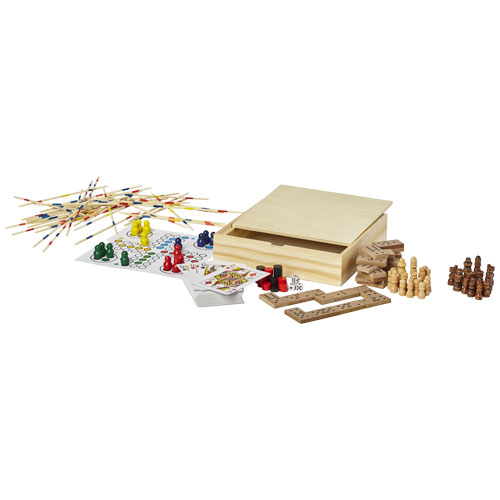 Coffret de jeux en bois Leisure_Naturel
