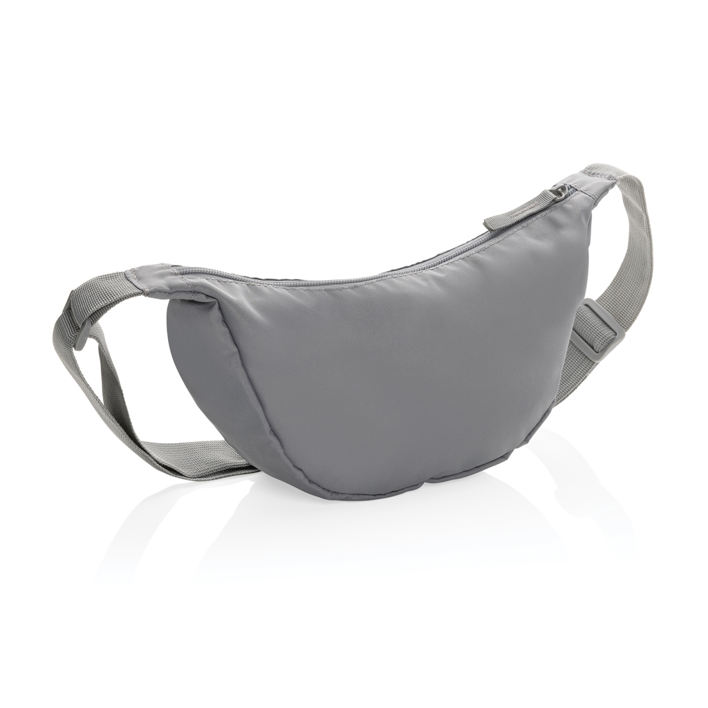 Sac banane en polyester recyclé rPET Crescent_Gris argent