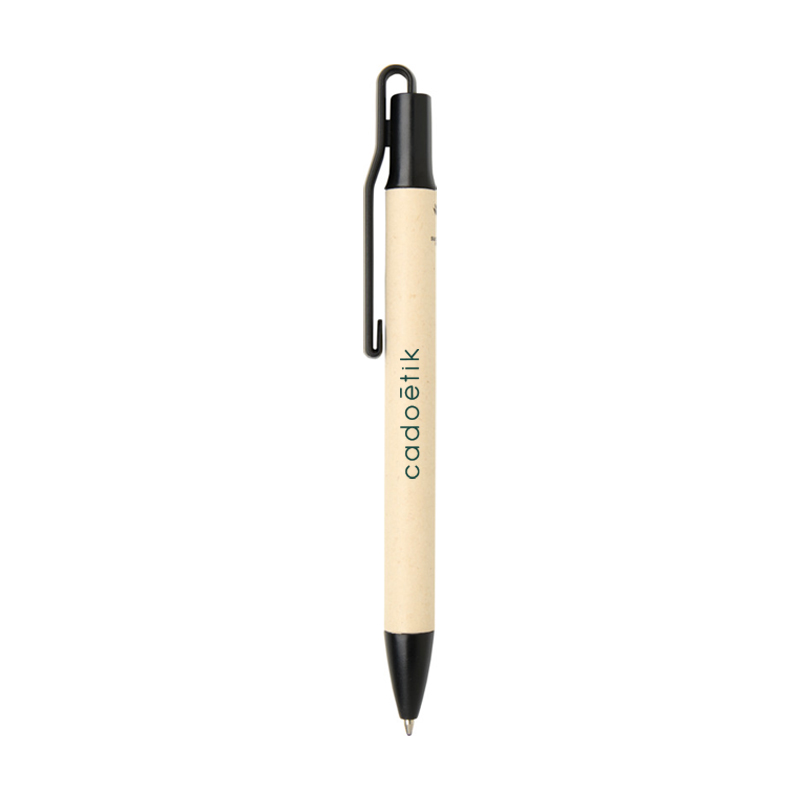 Stylo bille en fibre de canne à sucre et plastique recyclé Liliana_01