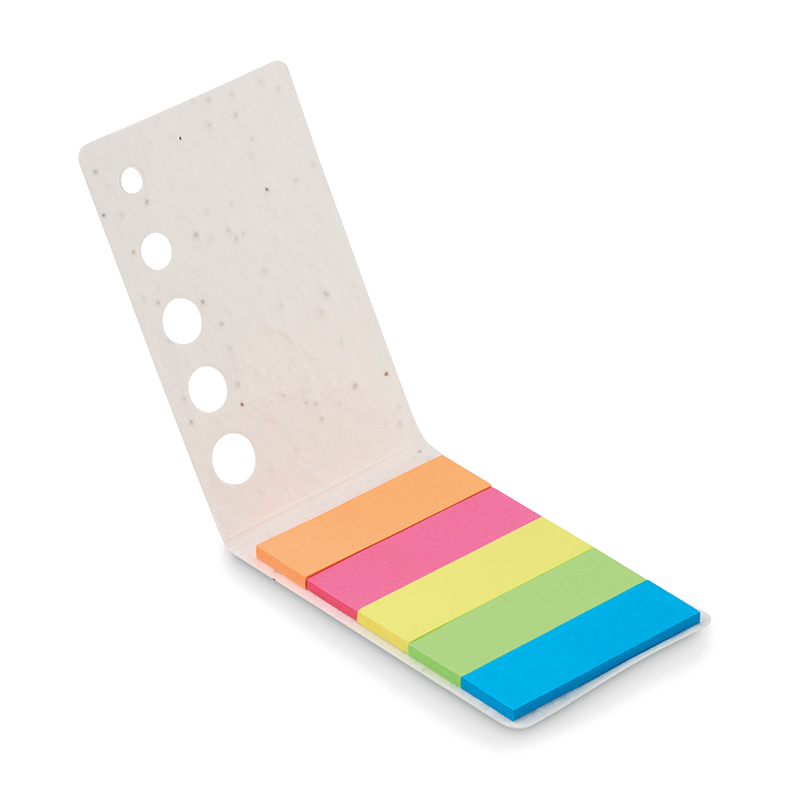 Mini bloc notes personnalisé adhésives en papier à graines Memo Seed_03