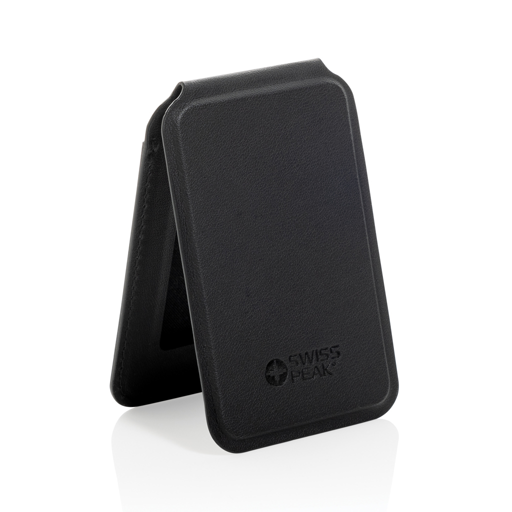 Porte-carte magnétique en plastique recyclé certifié Magstand_Noir