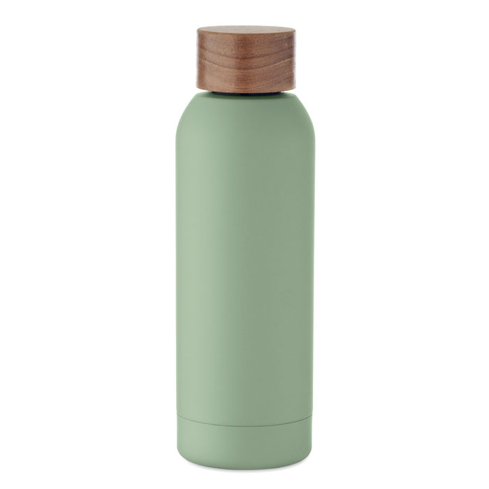Gourde en inox recyclé et bois Geiser 700 mL_Blanc