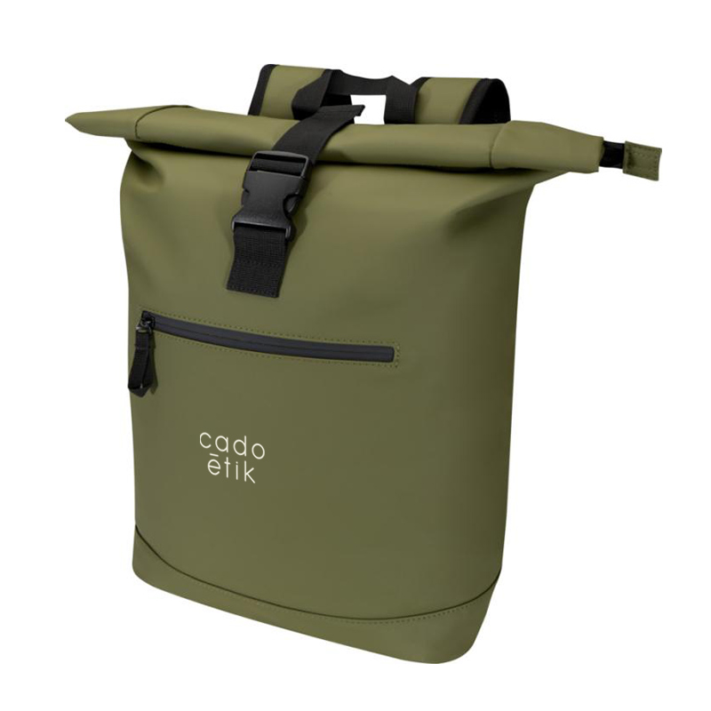 Sac à dos publicitaire rolltop ordinateur 15" en PU recyclé Resi Plus 18 L_03