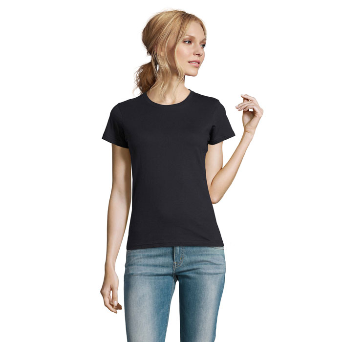 T-shirt femme en coton certifié Imperial 190 g_Marine