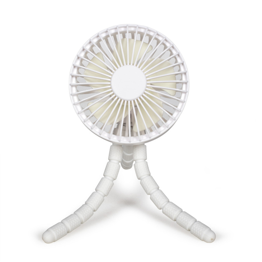 Ventilateur rechargeable Tripod_Blanc