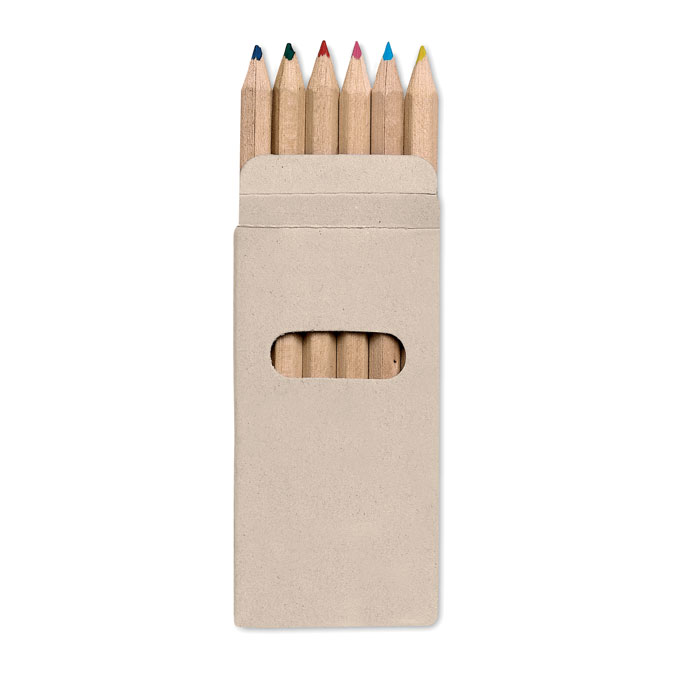 Étui 6 crayons de couleur Abigail_Multicolore
