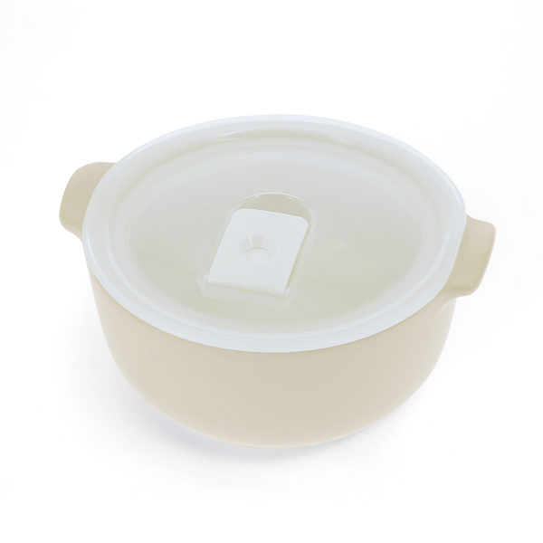 Lunch box ronde en céramique Cokot_Beige