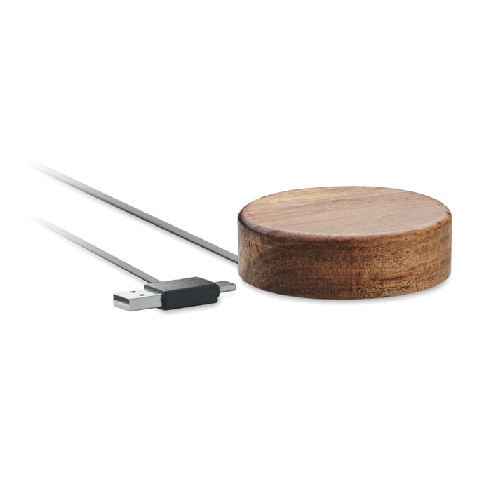 Chargeur à induction en bois d’acacia 15W Acaless_Bois