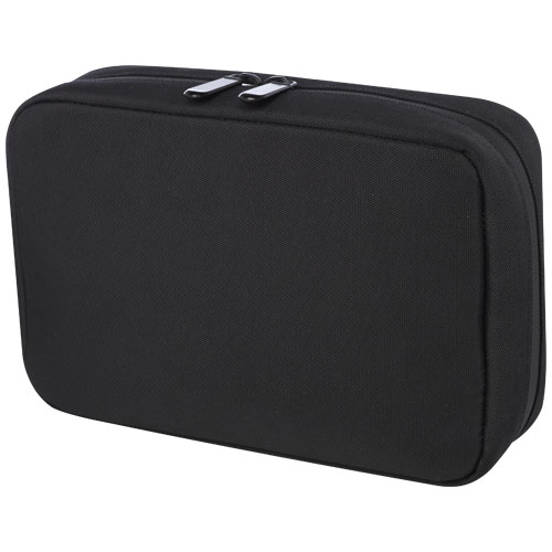 Pochette de rangement en polyester recyclé certifié Rise _Noir