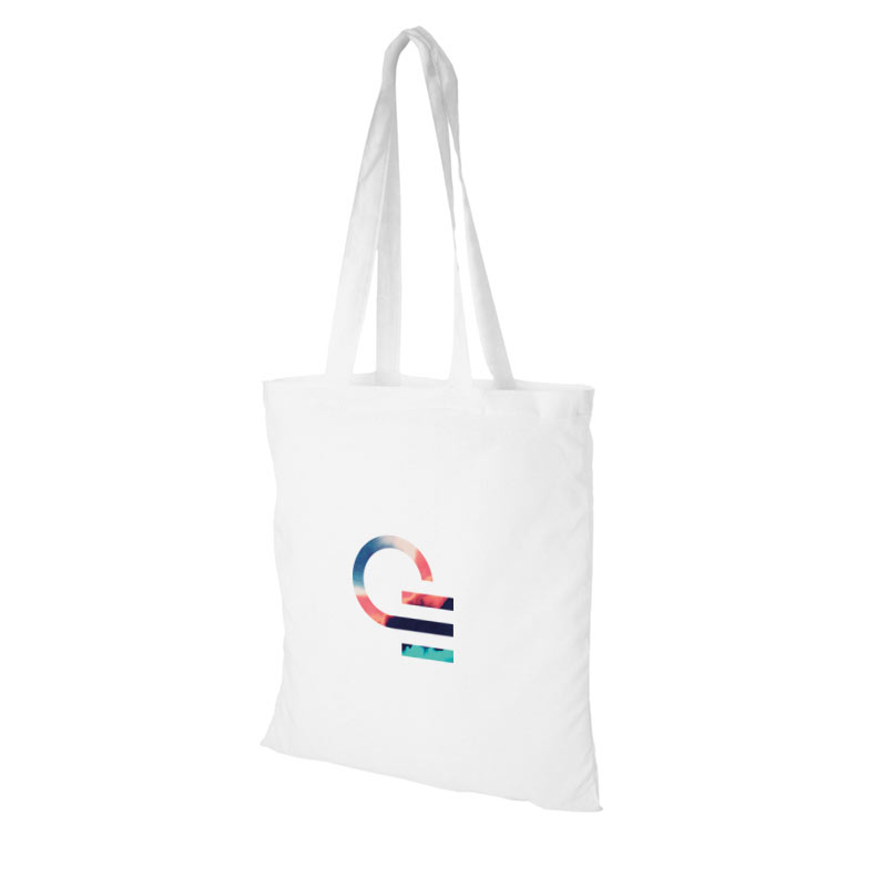 Sac shopping publicitaire Peru beige