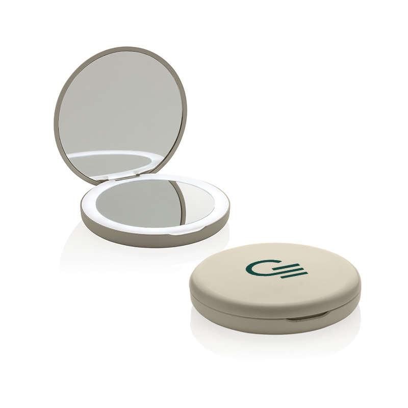 Miroir de poche avec LED en plastique recyclé certifié Lumora_03
