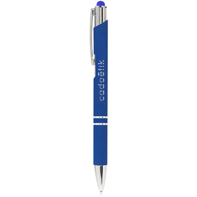 Stylo bille publicitaire Bing Soft Touch - stylo-stylet personnalisable
