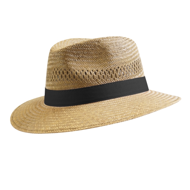 Chapeau personnalisé Panama en paille dorée Astaire_01