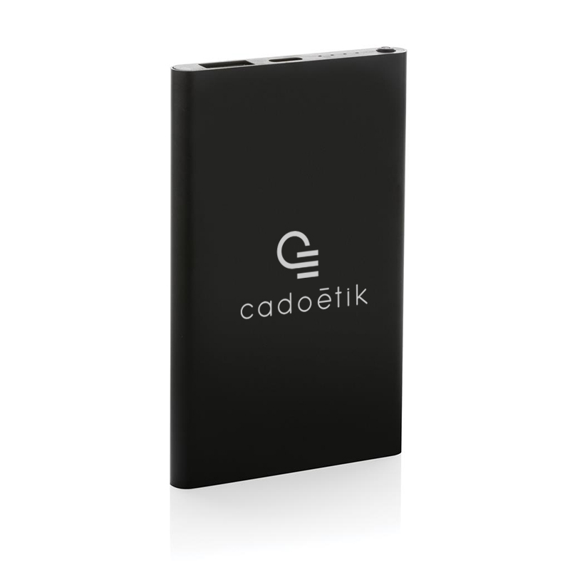 Batterie externe en plastique et aluminium recyclés certifiés Platium 4000 mAh_1