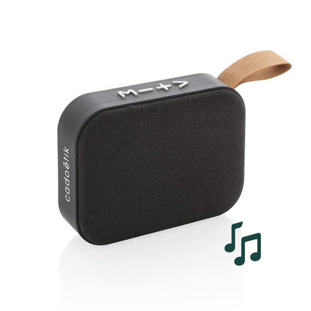 Enceinte nomade publicitaire tissu soft touch