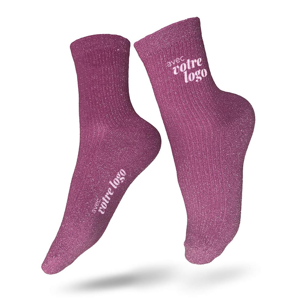 Chaussettes publicitaires sur-mesure Paillettes_02