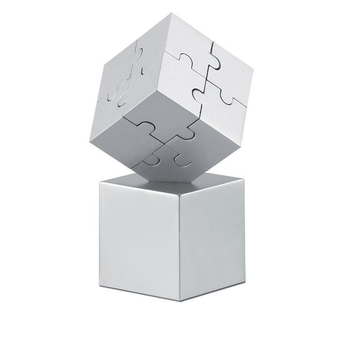 Puzzle 3D métallique et magnétique_Argent mat