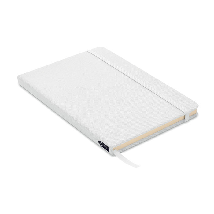 Carnet A5 en plastique recyclé rPET Note_Blanc