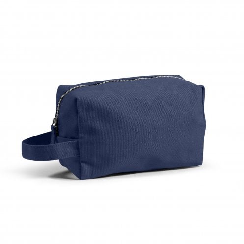 Trousse de toilette en coton recyclé et certifié Natura_Bleu