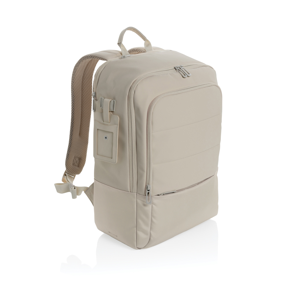Sac à dos ordinateur 15,6" en polyester recyclé rPET Armond 20 L_Beige