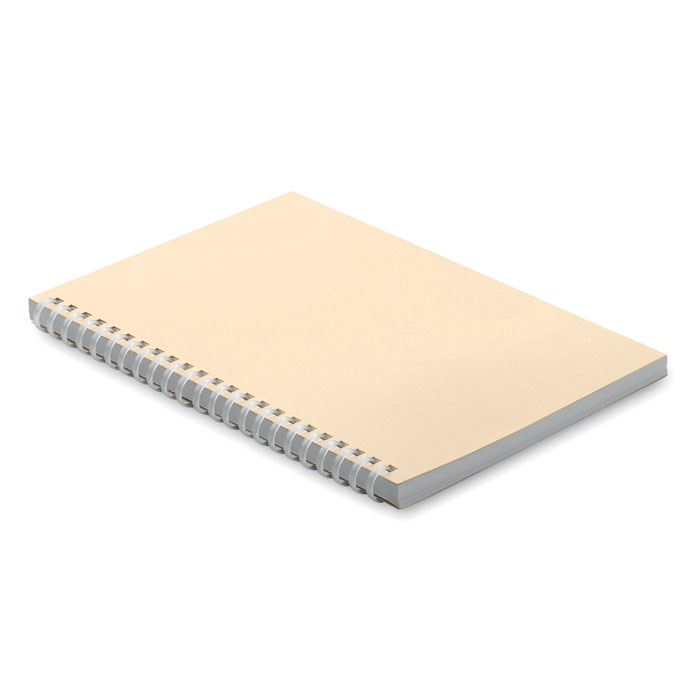 Carnet A5 à spirale en carton et papier recyclés Recarnote_Beige