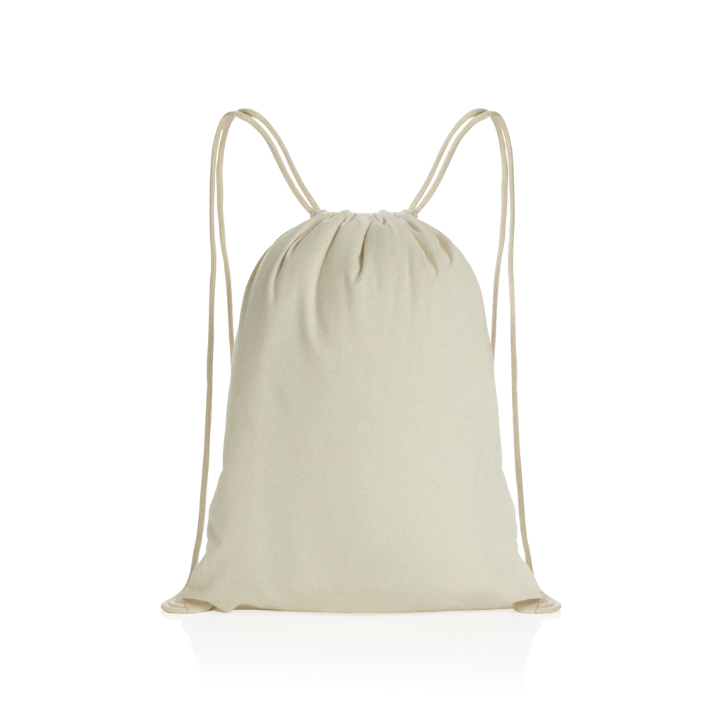 Gym bag en coton recyclé Impact 145 g_Blanc cassé