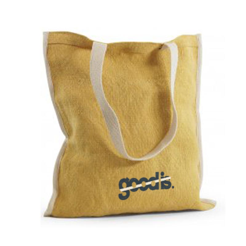 tote bag publicitaire réversible topday jaune