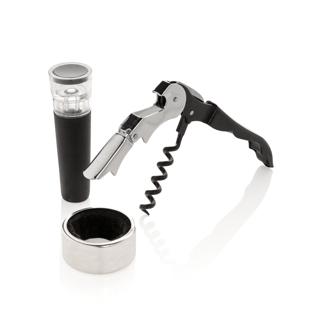 Set de 3 accessoires à vin en inox Vino_Argent