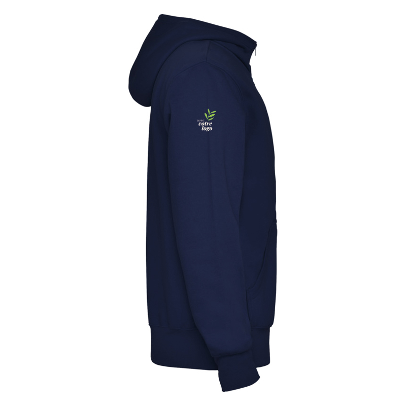 Sweat zippé unisexe à capuche en coton et polyester Montblanc 280 g_04