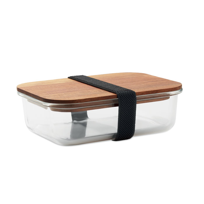 Lunch box en verre et bois Vitrio Lunch_Transparent