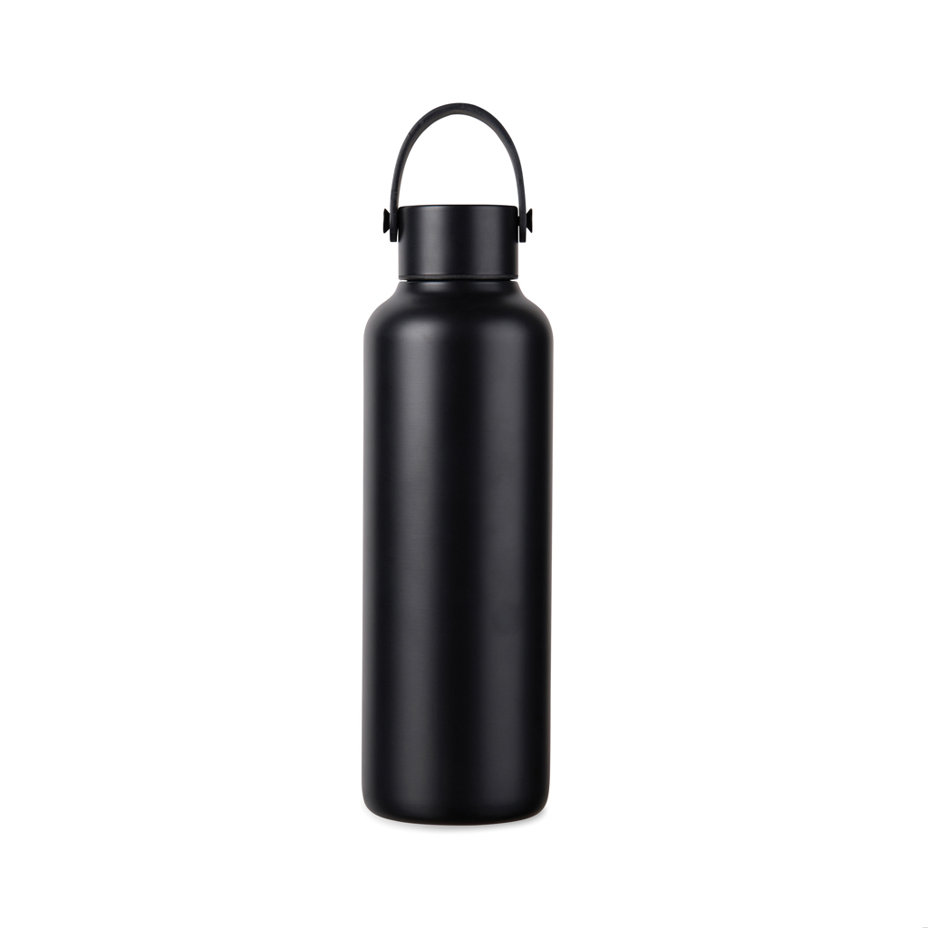 Bouteille isotherme en inox recyclé certifié Baltimore 600 mL_Noir
