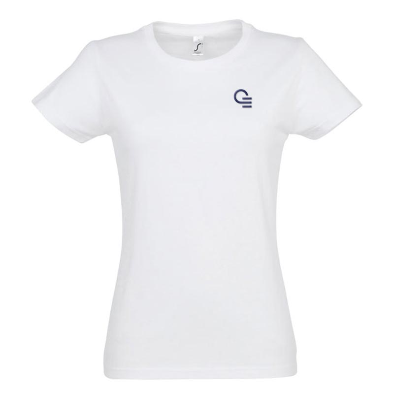 T- shirt publicitaire femme en coton Imperial 190 g - Coloris blanc