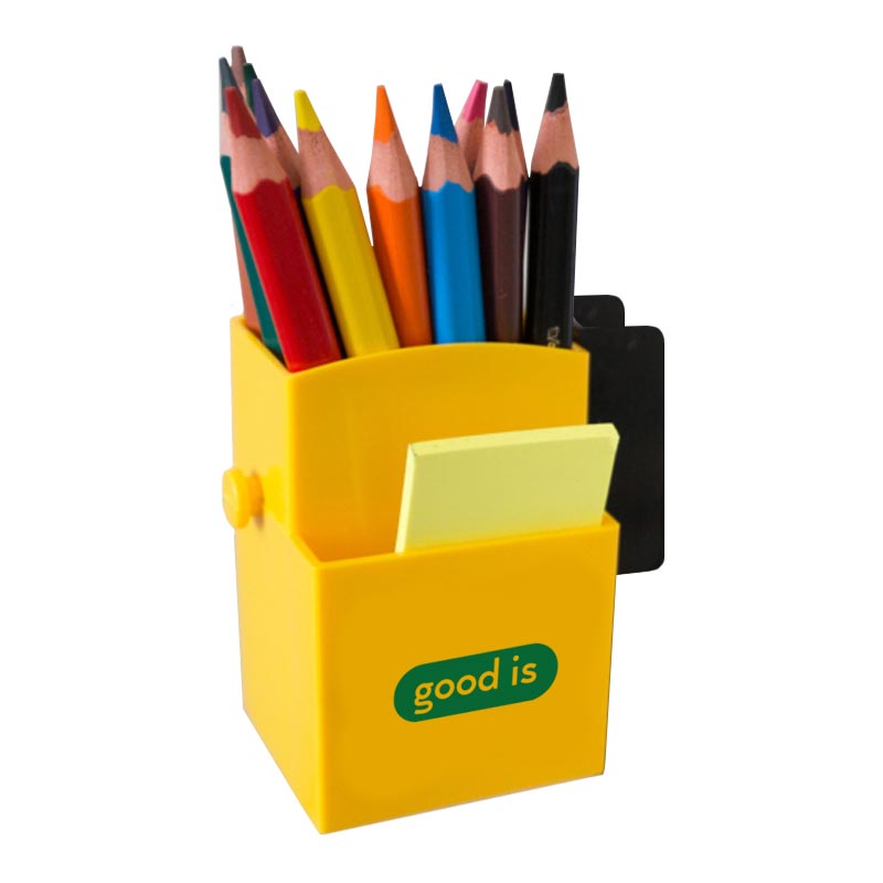 objet publicitaire original - pot à crayons publicitaire pour ordi Stylo-box 