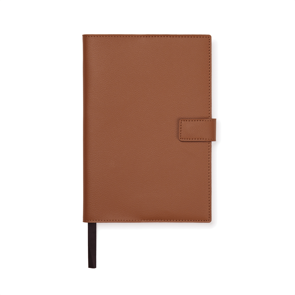 Carnet A5 en polyester recyclé certifié Vinga Timo_Marron