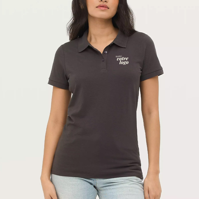 Polo publicitaire femme en coton et polyester Prime 200 g_00