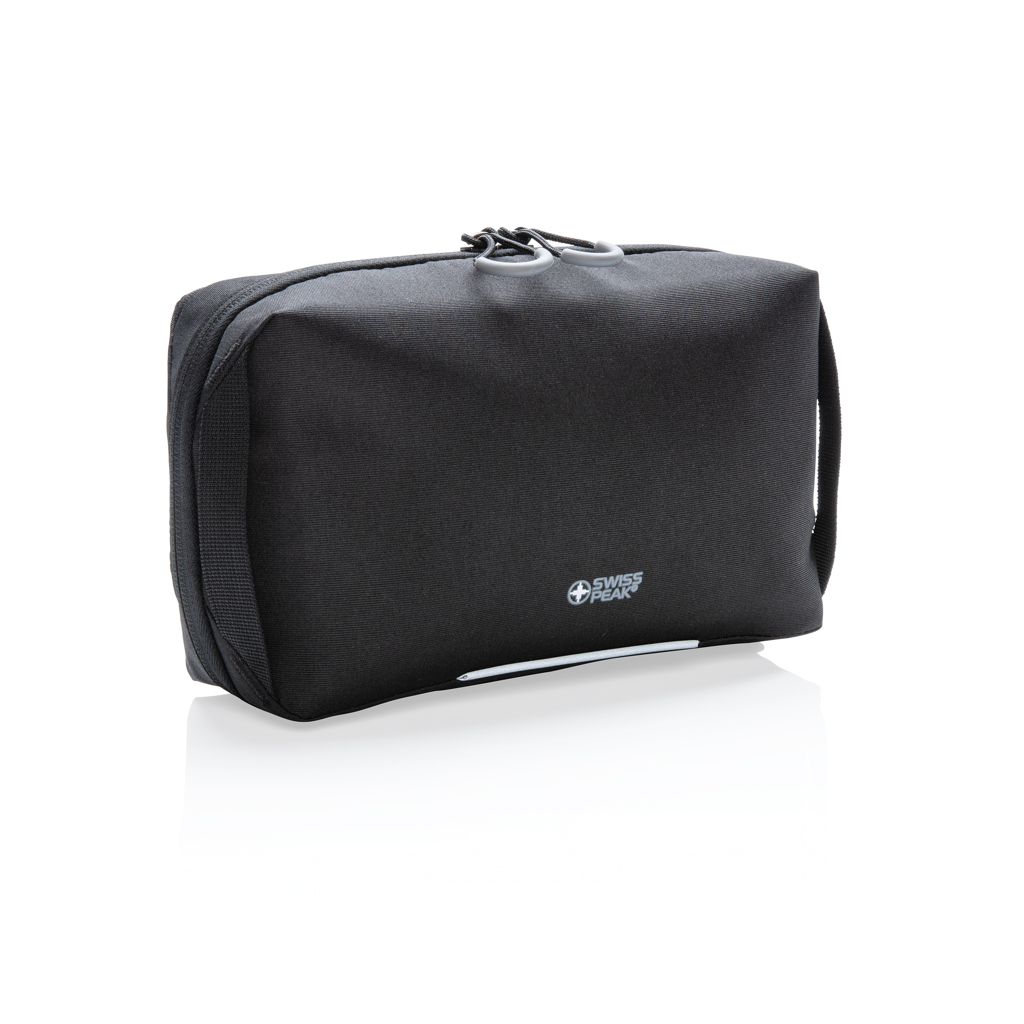 Pochette de rangement en polyester recyclé rPET Swiss Peak_Noir