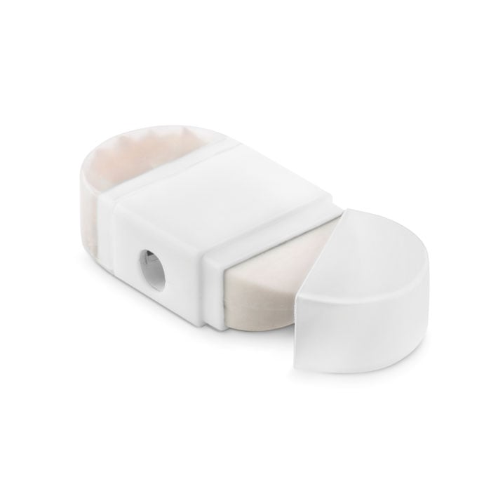 Taille-crayon et gomme Goma 2_Blanc