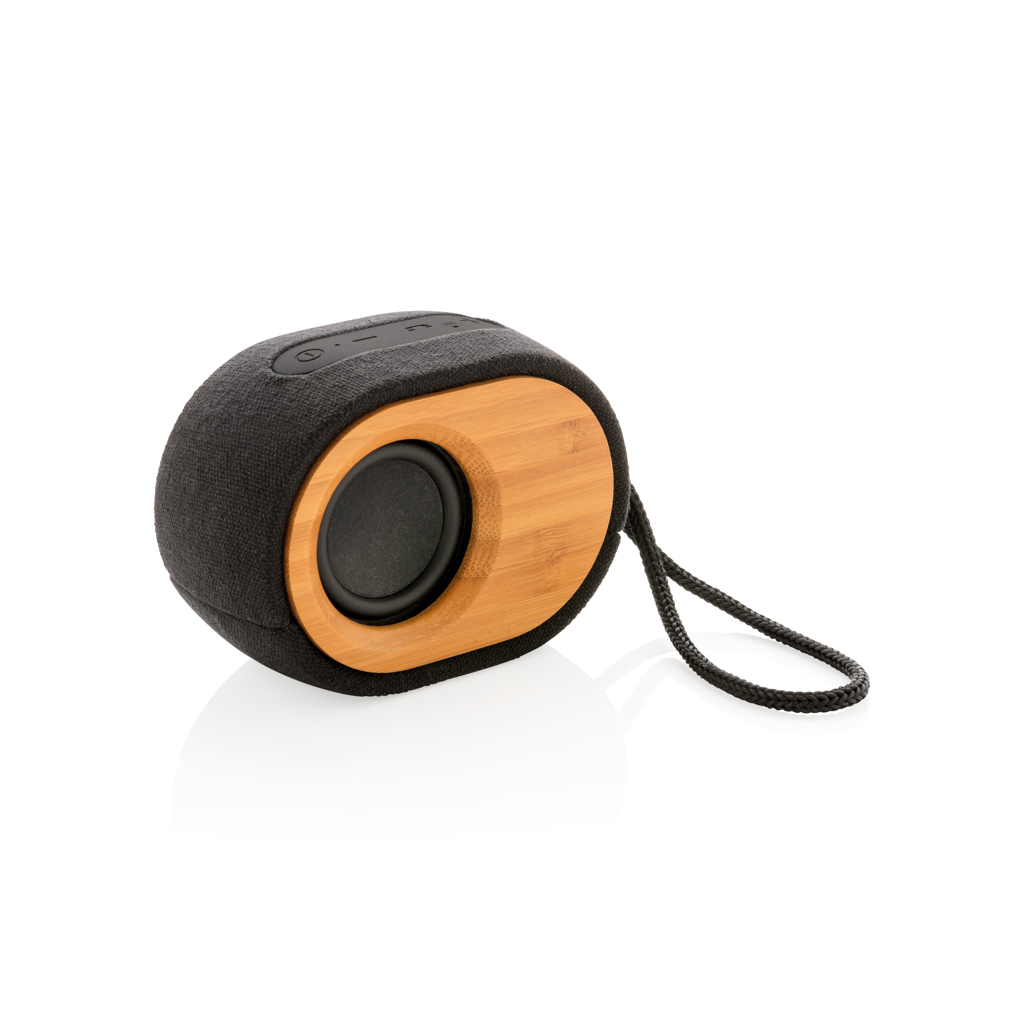 Enceinte nomade en bambou Bamboo X 5W_Noir