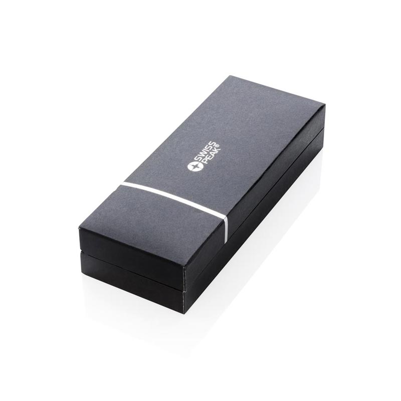 Parure stylo bille et roller en inox Swiss Peak Heritage_07