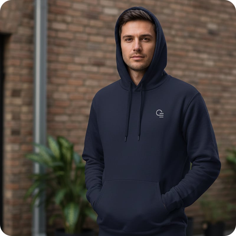 Sweat à capuche unisexe en coton et polyester certifiés Snake 280 g_00